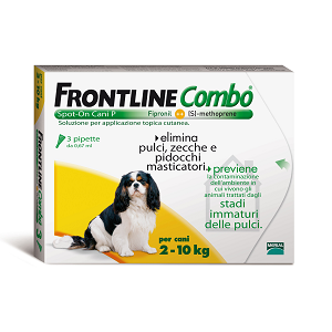  FRONTLINE COMBO CANI 2-10KG   3 PIPETTE, Farmaci Veterinari, Antiparassitari, 