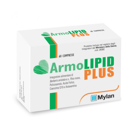  MYLAN </br> ARMOLIPID PLUS 60 COMPRESSE, Integratori e parafarmaci fitoterapici, Colesterolo e Trigliceridi, 