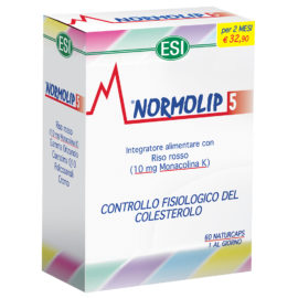  ESI </br> NORMOLIP 5 60 CAPSULE, Colesterolo e Trigliceridi, Integratori e parafarmaci fitoterapici, 