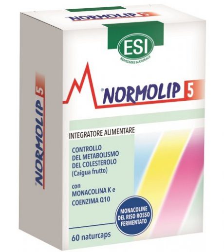  ESI </br> NORMOLIP 5 60 CAPSULE, Colesterolo e Trigliceridi, Integratori e parafarmaci fitoterapici, 