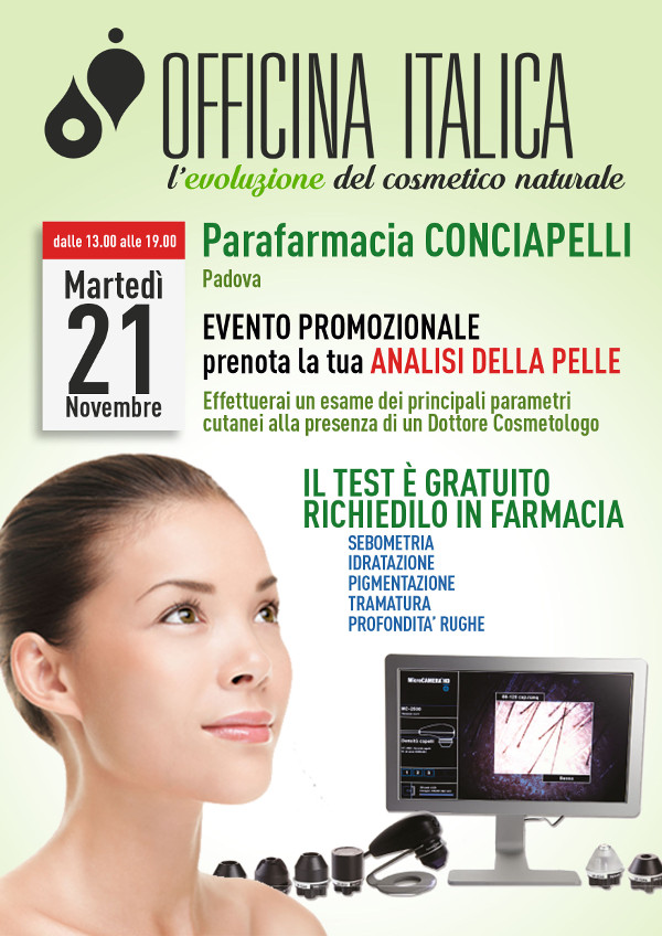 Test della pelle Officina Italica Newsletter