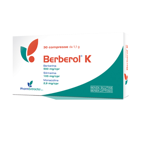 PHARMEXTRACTA </BR>BERBEROL K, Integratori e parafarmaci fitoterapici, Colesterolo e Trigliceridi, 