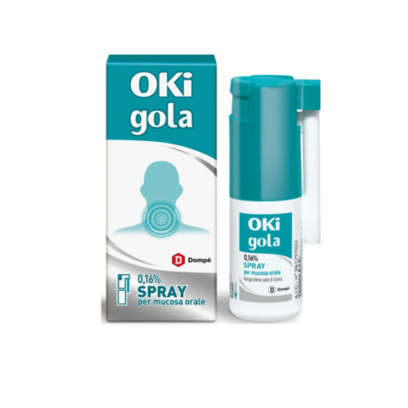  OKI GOLA SPRAY 15ML, Farmaci da Banco, Gola e Voce, Influenza e Febbre, Prevenzione invernale, 