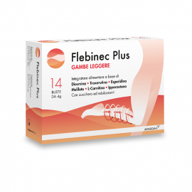  ALFASIGMA FLEBINEC PLUS 14 BUSTINE, Controllo del peso e drenaggio, Integratori e parafarmaci fitoterapici, Microcircolo e benessere delle gambe, 